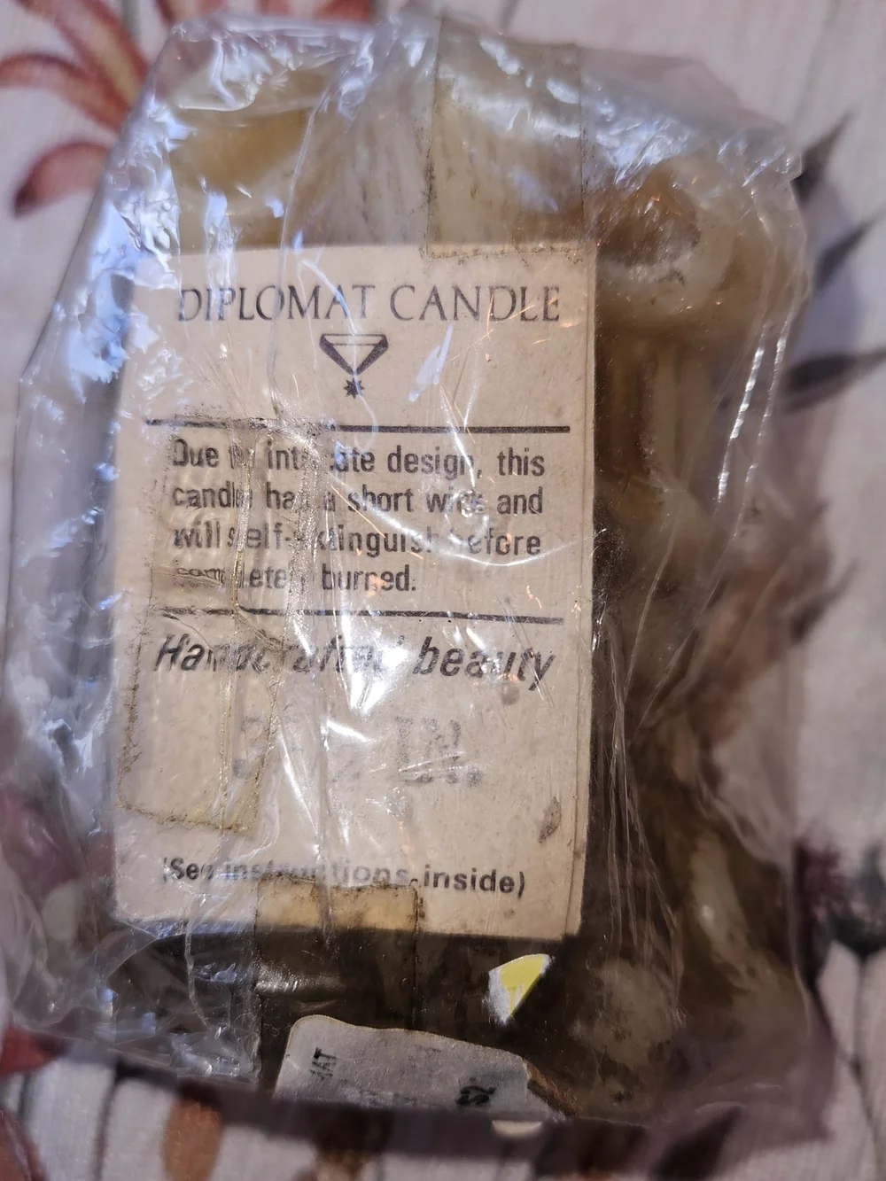 Two Vintage 1970's Diplomat Candles By Hallmark Still Sealed
